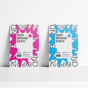 2023 Brand Expo poster mockup by Breina Kelly.